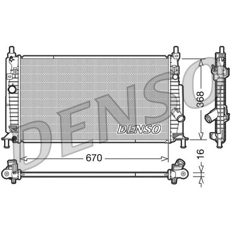 Denso Engine Radiator DRM44020