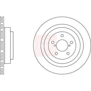 Apec 2 x Vented Rear Brake Discs DSK2522