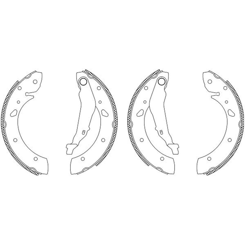 Mintex Brake Shoe Set Axle Kit MSK229