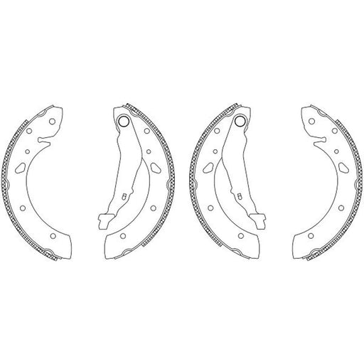 Mintex Brake Shoe Set Axle Kit MSK229