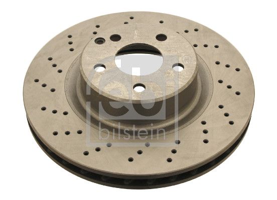 Febi 2 x Brake Disc Set Perforated/Vented Front