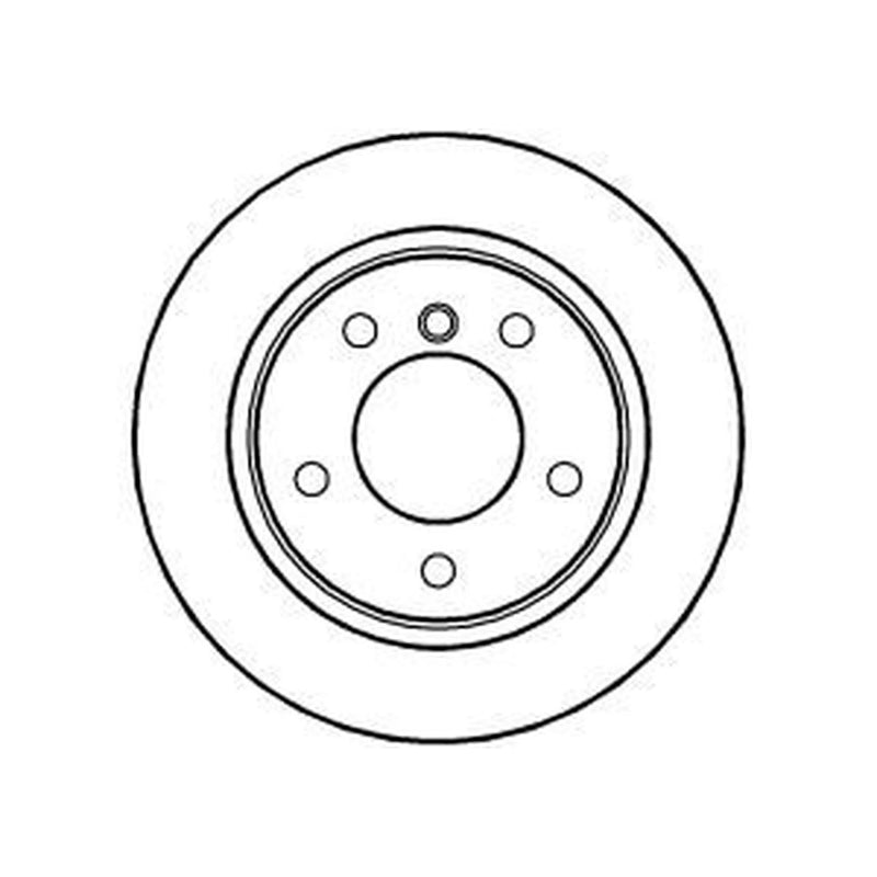 Abtex 2 x Vented Rear Brake Discs BD608V