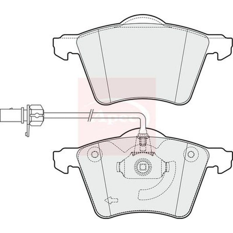 Apec Front Brake Pad Set PAD2009