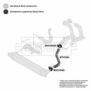 Borg & Beck Air Filter Intake Hose PE (Polyethylene) BTH1061