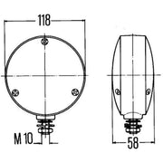 Hella Direction Indicator Light Front 2BA 003 022-001