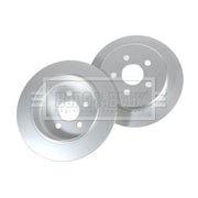 Borg & Beck 2 x Solid Rear Brake Discs BBD4373