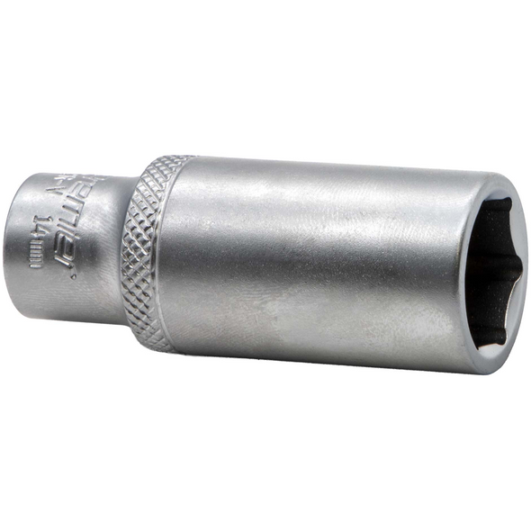 Sealey 1/4"Dr Deep Socket 14mm (Micro Satin Finish)