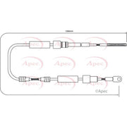 Apec Handbrake Cable Left Rear CAB1029
