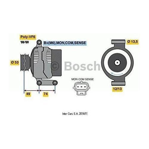 Bosch Reman Alternator 4952 0986049520 Bosch  - Town Parts