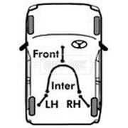 Borg & Beck Handbrake Cable Left Rear BKB2869