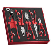 Teng Tools Plier Set FOAM2 5 Pieces with TPR Grip
