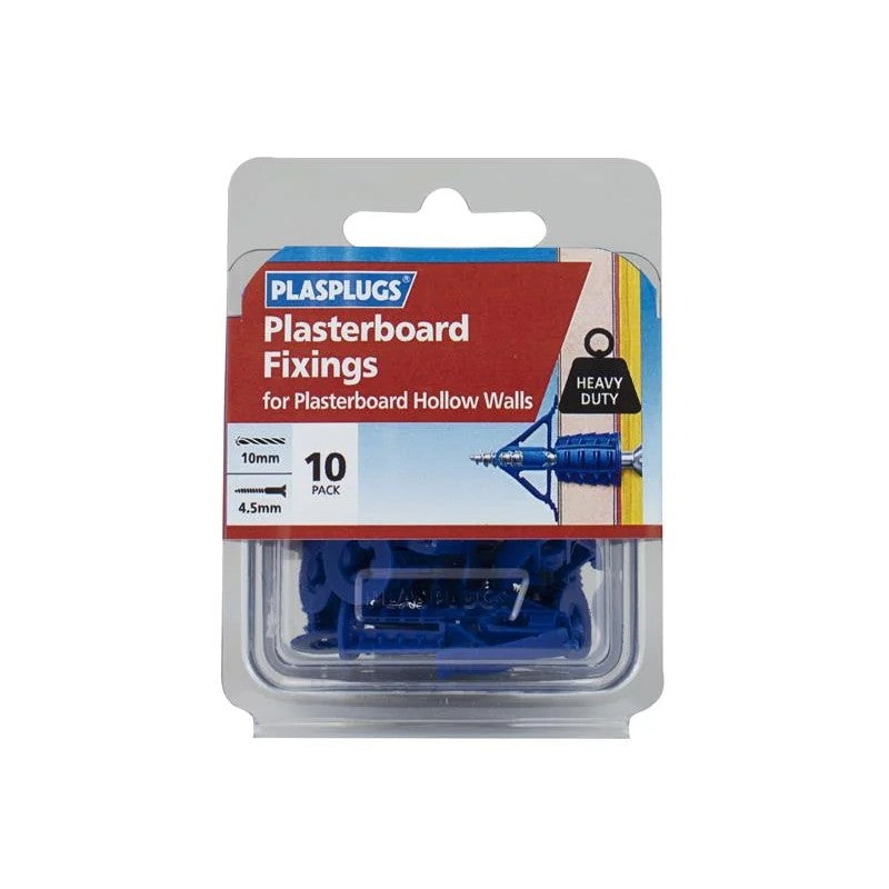 Plasplugs Plasterboard Fixings Heavy Duty x 10 HCF110 - HCF110