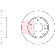 Apec 2 x Vented Front Brake Discs DSK2225