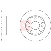 Apec 2 x Vented Front Brake Discs DSK2225