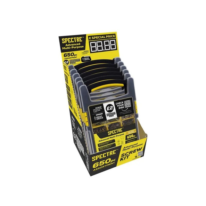 ForgeFix ‘Screw Prostate Cancer’ Spectre™ Screw Kit, 650 Piece - OPSPC650Y