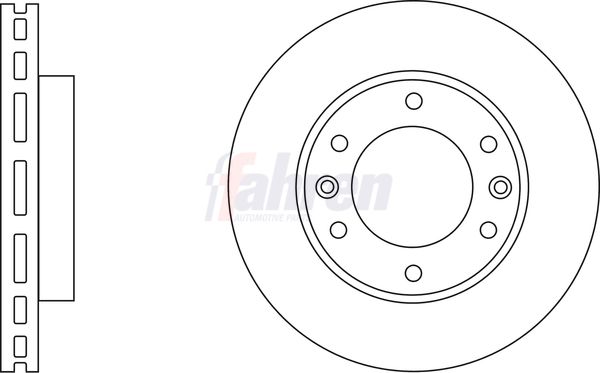 Fahren Brake Disc Set Vented