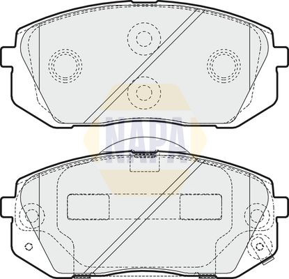 NAPA Front Vented & Rear Vented Brake Discs & Pads fits HYUNDAI KIA