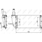 NRF Engine Radiator 58072