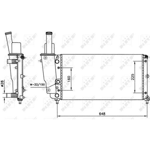 NRF Engine Radiator 58072