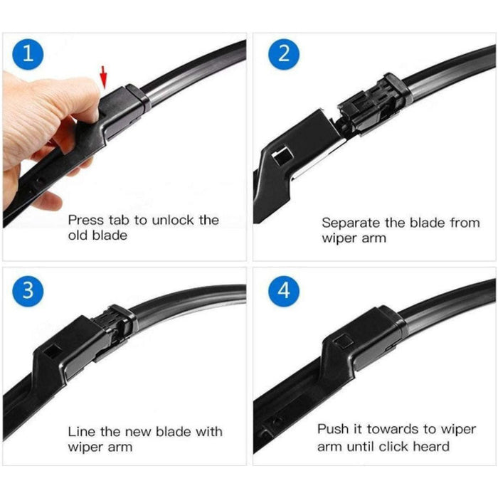 Bosch Front Car Window Windscreen Wiper Blades Aerotwin 600Mm+475Mm A980S Bosch  - Town Parts