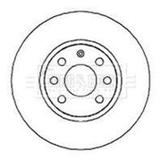 Borg & Beck 2 x Vented Front Brake Discs BBD4253
