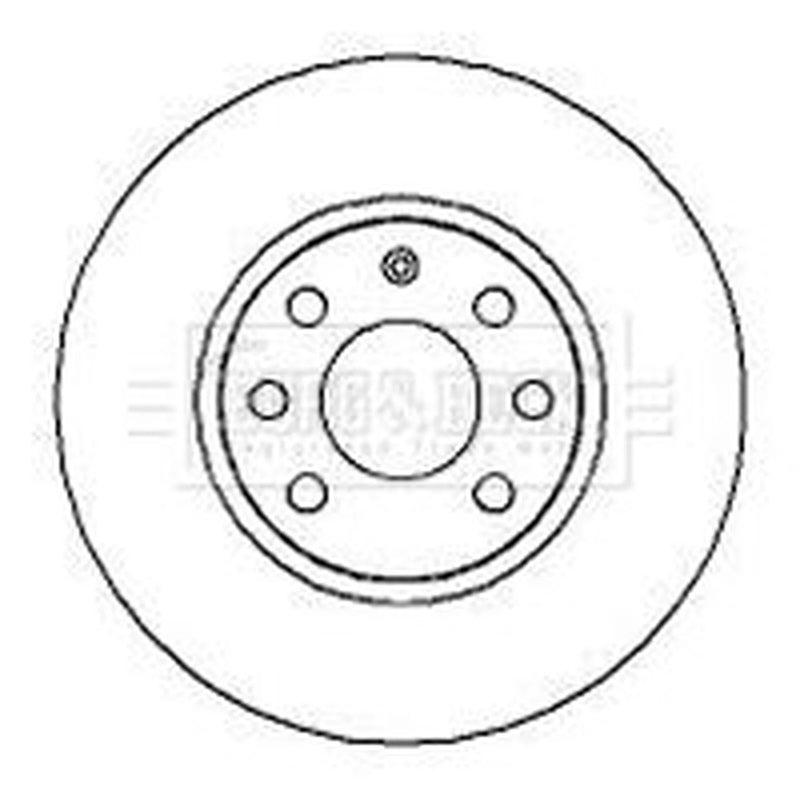 Borg & Beck 2 x Vented Front Brake Discs BBD4253