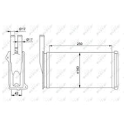 NRF Heater Matrix Core Heat Exchanger 58638