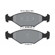 Textar Front Brake Pad Set 2196201