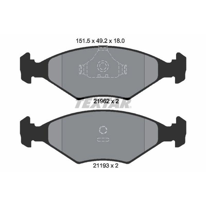 Textar Front Brake Pad Set 2196201