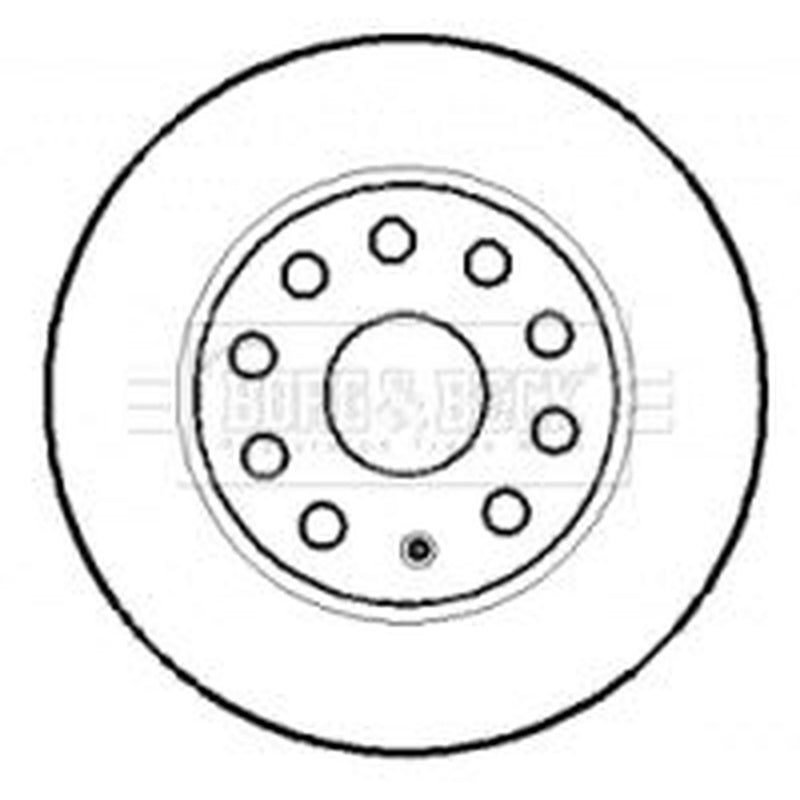 Borg & Beck 2 x Solid Rear Brake Discs BBD4384