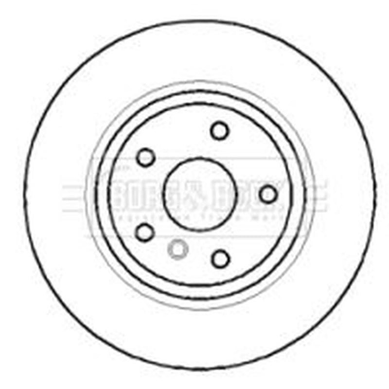 Borg & Beck 2 x Vented Front Brake Discs BBD5915S