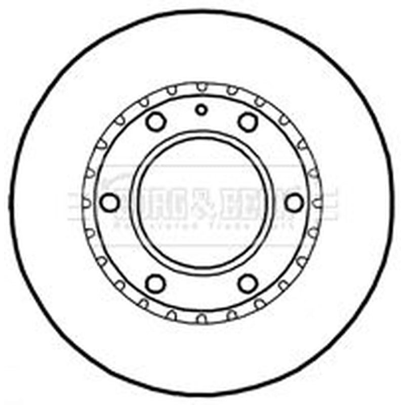 Borg & Beck 2 x Vented Front Brake Discs BBD4793
