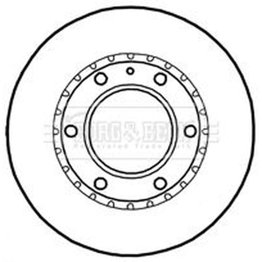 Borg & Beck 2 x Vented Front Brake Discs BBD4793