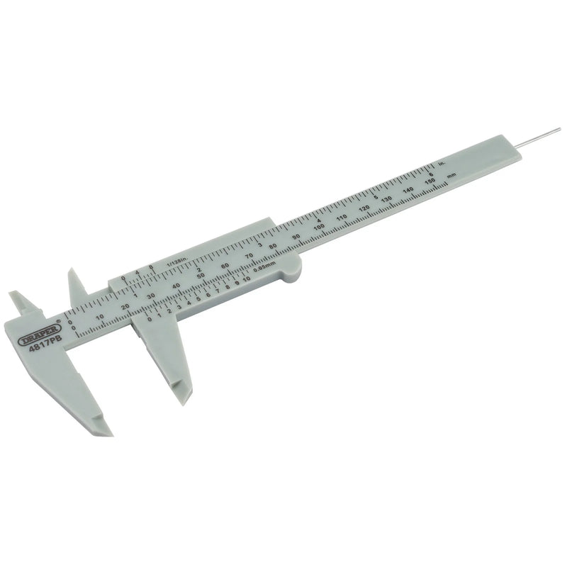 Draper Plastic Vernier Caliper 0-150mm (6")