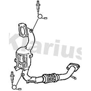 Klarius Catalyst Type Appr With Pipe 323507