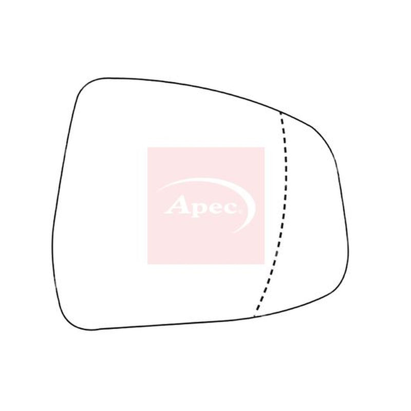 Apec Exterior Wing Mirror Glass Right AMS2230