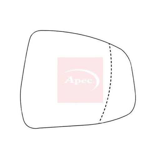 Apec Exterior Wing Mirror Glass Right AMS2230