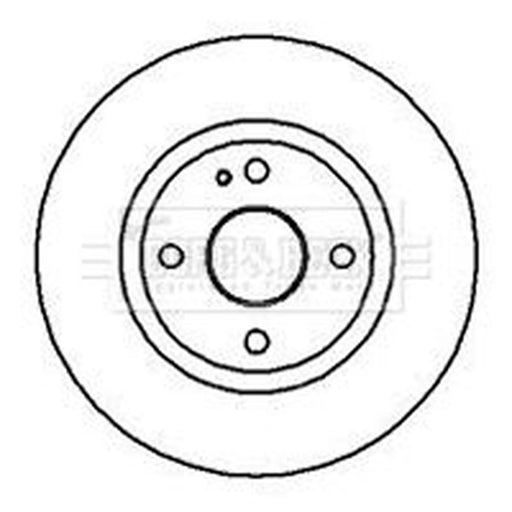Borg & Beck 2 x Vented Front Brake Discs BBD4227