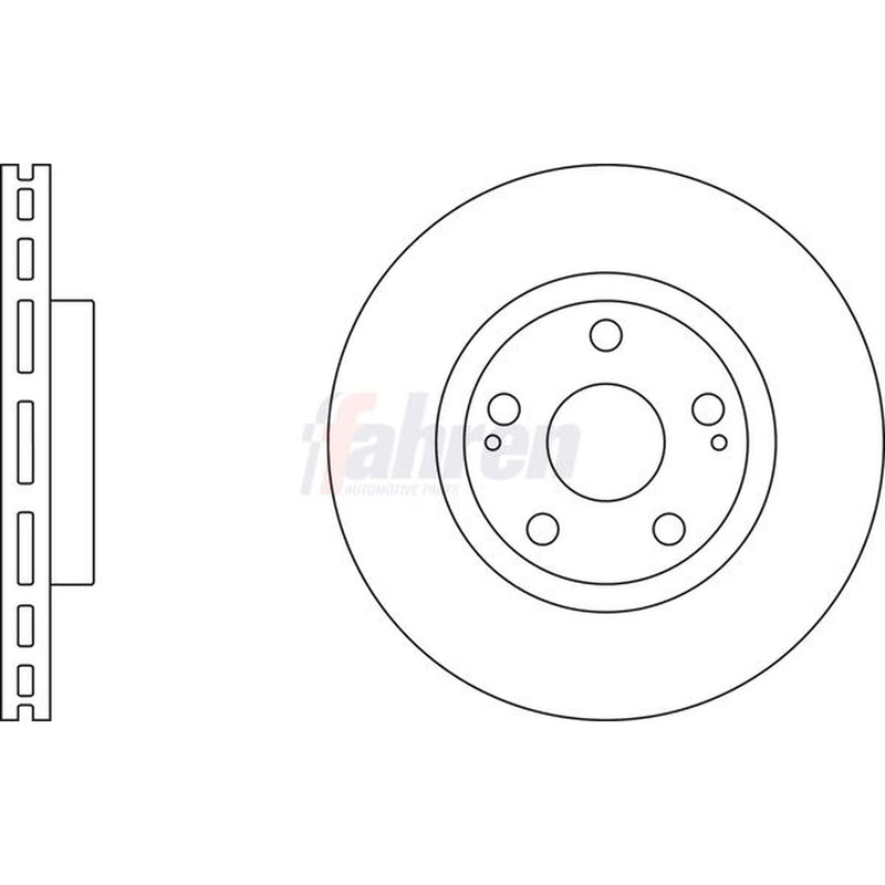 Fahren 2 x Front Brake Discs FBD6171