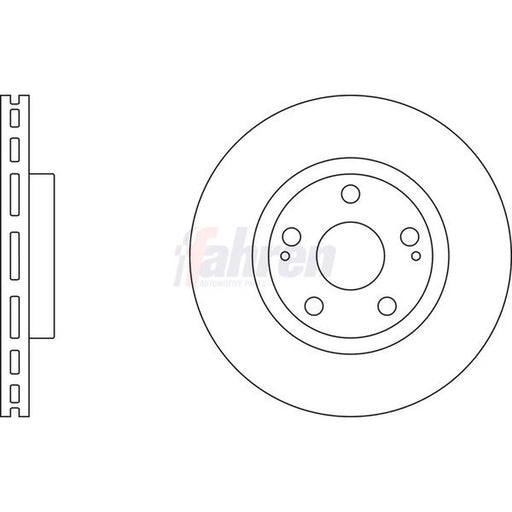 Fahren 2 x Front Brake Discs FBD6171