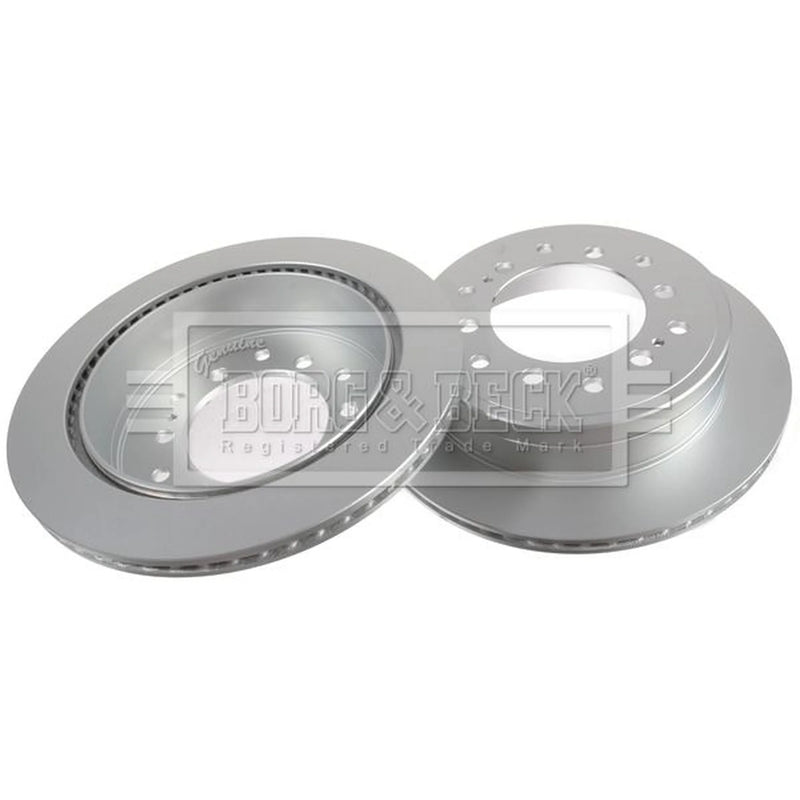 Borg & Beck 2 x Vented Rear Brake Discs BBD5427