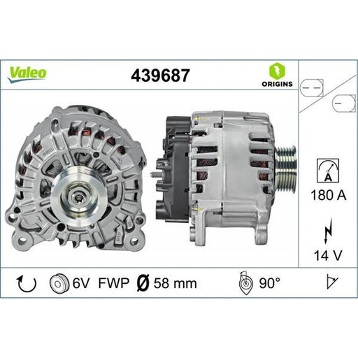 Valeo Car Alternator 12V 439687