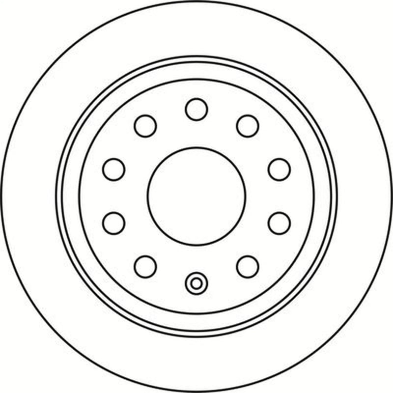 Abtex 2 x Solid Rear Brake Discs BD1901S