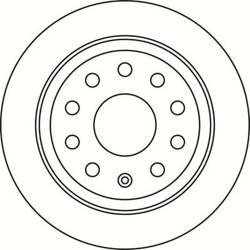 Abtex 2 x Solid Rear Brake Discs BD1901S