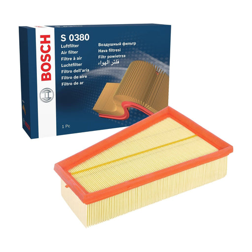 Bosch Car Air Filter S0380 Fits Mercedes-Benz A A180 Blueefficiency - 1.6 - 12-1 Bosch  - Town Parts