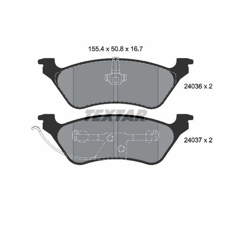 Textar Rear Brake Pad Set 2403605