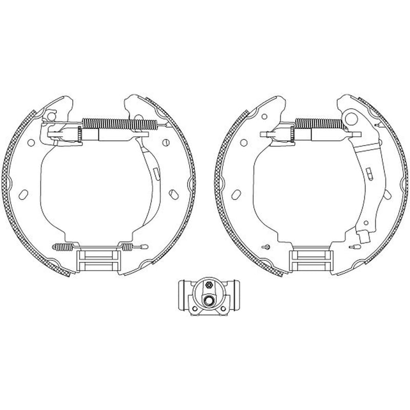 Mintex Brake Shoe Set Axle Kit MSP285