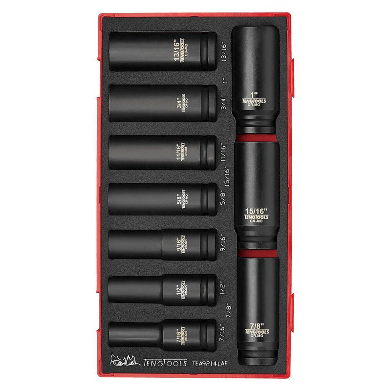 Teng Tools Impact Socket Set 1/2" Drive 14 Pieces