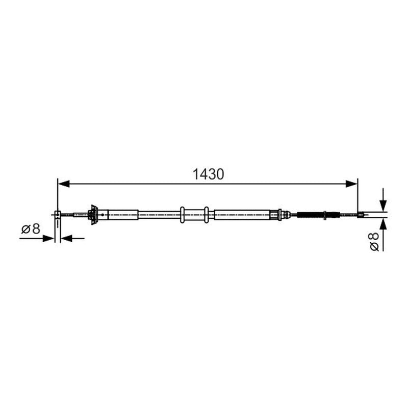 Bosch Handbrake Cable 1 987 477 912