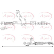 Apec Handbrake Cable Left Rear CAB1418